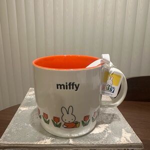 Magenta Miffy Mug with Orange Interior